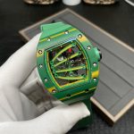 Richard Mille RM 59-01 Tourbillon Super Clone Skeleton Super Clone Watch Green Carbon Yohan Blake image 5