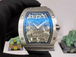 Best Super Clone Richard Mille RM 67-01 Ultra Thin Automatic 7.75mm Titanium Skeleton Watch image 3