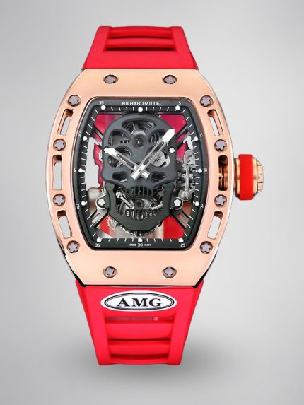 RM052 Skeleton Tourbillon Watch Super Clone - Bold Black Skull Design image 1