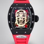 Best Swiss Super Clone RICHARD MILLE RM 52 Watch – Skeleton Tourbillon, Red Strap image 1