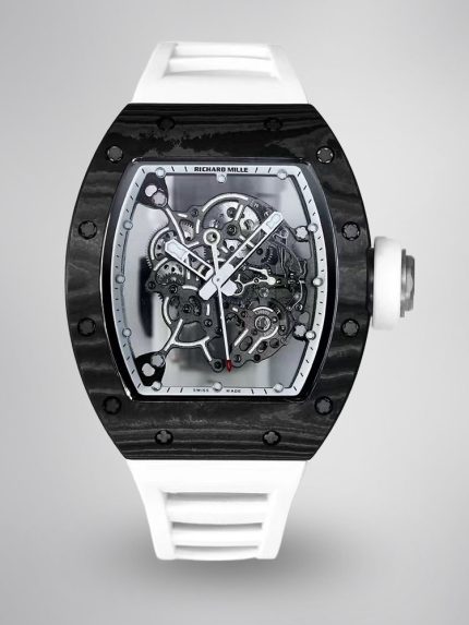 Super Clone Richard Mille RM055 NTPT Carbon Watch - Swiss Skeleton Dial image 1