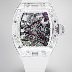 Richard Mille RM 38-02 Tourbillon Bubba Watson Pink Skeleton Crystal Transparent Super Clone Super Clone Watch image 1