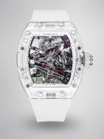Richard Mille RM 38-02 Tourbillon Bubba Watson Pink Skeleton Crystal Transparent Super Clone Super Clone Watch image 1