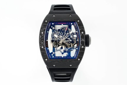 Richard Mille RM055 Skeleton Watch with Black Rubber Strap – Super Clone image 2