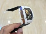 Richard Mille RM 88 Super Clone – White Ceramic, Black Strap, Swiss Tourbillon Look image 5