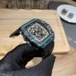 Swiss Super Clone Richard Mille RM 11-03 Carbon Turquoise Case Watch – Skeleton Dial Luxury Men's Timepiece image 7