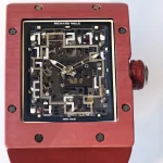 UMI Richard Mille RM 16-02 Terracotta Quartz TPT Skeleton Red Rubber Strap Super Clone Watch image 6
