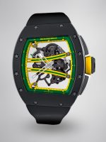 Super Clone Richard Mille RM 61-01 Yohan Blake Super Clone RMUL2 Skeleton Manual Wind Watch Black Rubber Strap image 1