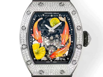 Richard Mille RM S10 Koi Tourbillon Super Clone Swiss Watch with Diamonds – Quality image 2