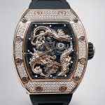 Swiss Richard Mille RM 51-01 Super Clone Tiger And Dragon Michelle Yeoh Watch with Diamond Bezel And Black Rubber Strap image 1