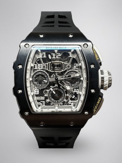 Richard Mille RM 11-03 Super Clone Black Ceramic Case with Black Rubber Strap | Skeleton Dial Watch For Men image 1