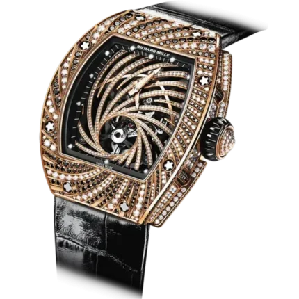 Richard Mille RM 51-02 Diamond Swirl Tourbillon Rose Gold Ladies Super Clone Watch image 2