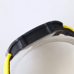 UMI Richard Mille RM 67-02 UAE Edition Black Carbon TPT Yellow Strap Skeleton Super Clone Watch image 8