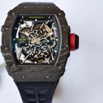 UMI Super Clone Richard Mille RM 35-02 “Free Sprung” Rafael Nadal NTPT Carbon Automatic Watch image 8