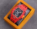 Richard Mille RM 50-03 McLaren Super Clone Watch For Motorsport Style – Swiss Movement, Red Carbon Case, Bold Skeleton Dial image 3