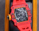 Richard Mille RM 50-03 McLaren Super Clone Watch For Motorsport Style – Swiss Movement, Red Carbon Case, Bold Skeleton Dial image 9