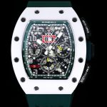 Luxury Super Clone Richard Mille RM 011 Massa Flyback Chronograph – Swiss Movement, Green Rubber Strap image 4