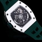 Luxury Super Clone Richard Mille RM 011 Massa Flyback Chronograph – Swiss Movement, Green Rubber Strap image 10