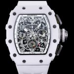 Luxury Richard Mille RM 11-03 Super Clone Watch | Swiss Movement | Titanium & White Ceramic | Skeleton Sport Design image 3