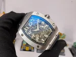 Best Super Clone Richard Mille RM 67-01 Ultra Thin Automatic 7.75mm Titanium Skeleton Watch image 7