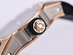 Best Super Clone Richard Mille RM 63-01 Dizzy Round Skeleton Dial Automatic Watch Big-Date Rose Gold Case image 7