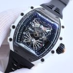Super Clone Richard Mille RM21-02 Watch – Swiss Skeleton Tourbillon, Carbon Case, Sport Style image 4