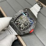 Swiss Richard Mille RM 35-02 Super Clone Rafael Nadal Watch – Skeletonized Dial & White Rubber Strap image 6