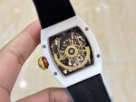 Super Clone Richard Mille RM 88 Smiley Automatic Winding Tourbillon with Blue Strap image 4