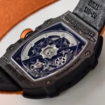UMI Richard Mille RM 67-02 McLaren Lando Norris Black Carbon TPT Orange Fabric Strap Super Clone Watch image 9