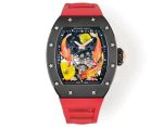 Super Clone Richard Mille RM S10 Koi Tourbillon Watch – Red Rubber Strap, Quality image 9