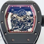 UMI Richard Mille RM 055 Bubba Watson Best Super Clone with Black Ceramic Case Red Flange RMUL2 Movement image 6