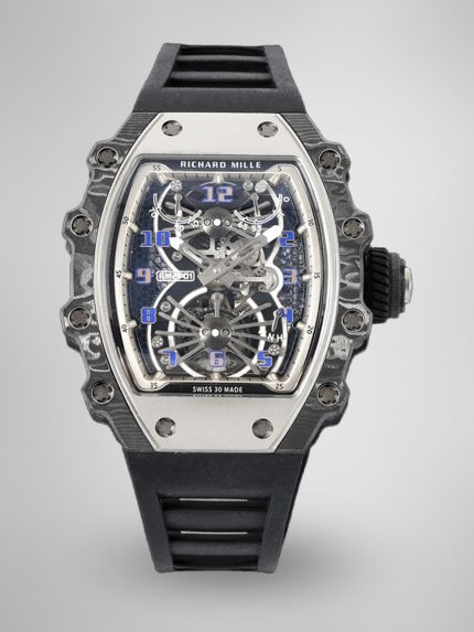 Swiss Richard Mille RM 21-01 Super Clone Tourbillon Aerodyne Carbon Tpt Watch For Men – High-End Skeleton Dial image 1