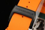 Best Richard Mille RM 21-02 Tourbillon Aerodyne Super Clone Watch - Orange Rubber Strap image 9