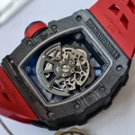 UMI Richard Mille RM 35-02 Rafael Nadal Carbon TPT Super Clone Watch - Red Strap image 9