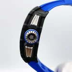 Richard Mille RM 11-04 Super Clone Skeleton Dial Blue Rubber Strap Luxury Sports Watch image 3