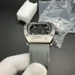 Richard Mille RM055 Bubba Watson Super Clone Titanium Skeleton Dial Gray Nylon Strap image 11