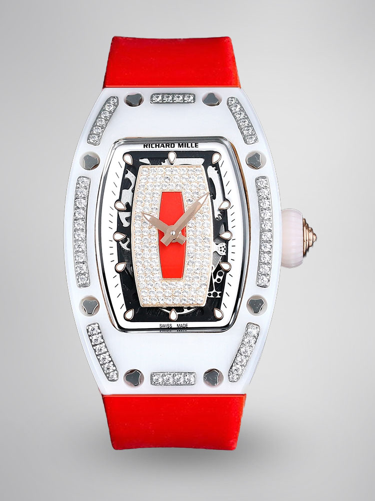 Super Clone Richard Mille RM07-01 Super Clone Watch with Ceramic & Diamond Design image 1 Super Clone Richard Mille RM07-01 Super Clone Watch with Ceramic & Diamond Design image 1