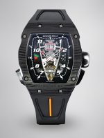 Super Clone Richard Mille RM 40-01 McLaren Speedtail Carbon Case Rubber Strap Tourbillon Movement Watch image 1