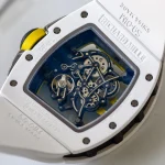 UMI Super Clone Richard Mille RM 61-01 Yohan Blake White Ceramic RMUL2 Movement image 9