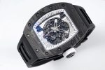 Swiss RM 055 Bubba Watson White Legend Tourbillon Skeleton 49mm NTPT Carbon Watch image 7