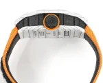 Richard Mille RM 12-01 Tourbillon Super Clone - White Carbon Fiber Orange Strap image 8