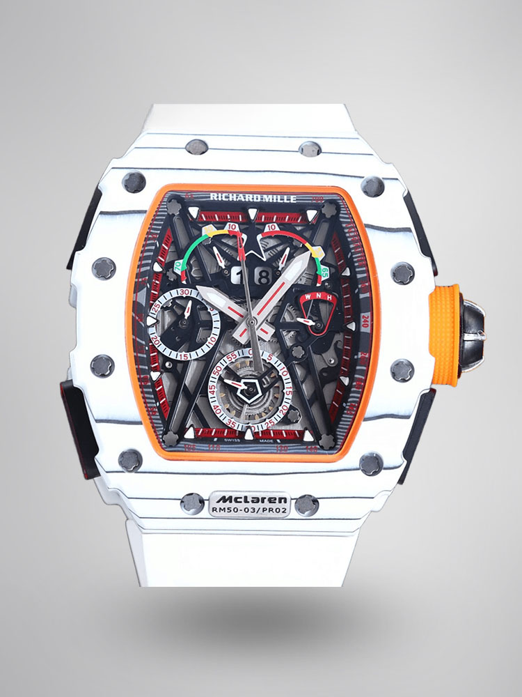 Super Clone Richard Mille RM50-03 Super Clone Chronograph Mechanical Watch - White Carbon Fiber Case image 1 Super Clone Richard Mille RM50-03 Super Clone Chronograph Mechanical Watch - White Carbon Fiber Case image 1