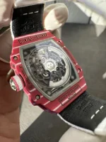 Richard Mille RM 67-02 Super Clone Ultra Thin Skeleton Dial Quartz TPT Red White Case image 7