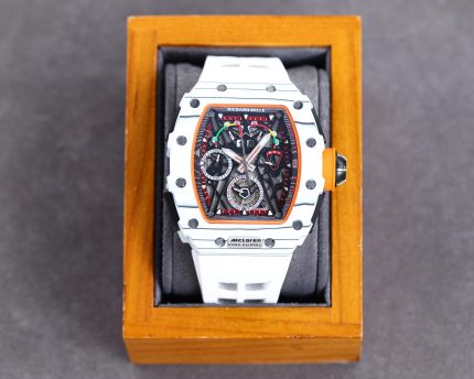 Super Clone Richard Mille RM50-03 Super Clone Chronograph Mechanical Watch - White Carbon Fiber Case image 2