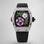 Richard Mille RM 19-02 Super Clone, Diamond-Set Case 3D Flower Skeleton Dial Luxury Ladies Automatic Wristwatch image 1