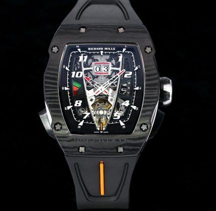 Super Clone Richard Mille RM 40-01 McLaren Speedtail Carbon Case Rubber Strap Tourbillon Movement Watch image 2