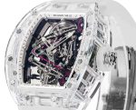 Richard Mille RM 38-02 Tourbillon Bubba Watson Pink Skeleton Crystal Transparent Super Clone Super Clone Watch image 5
