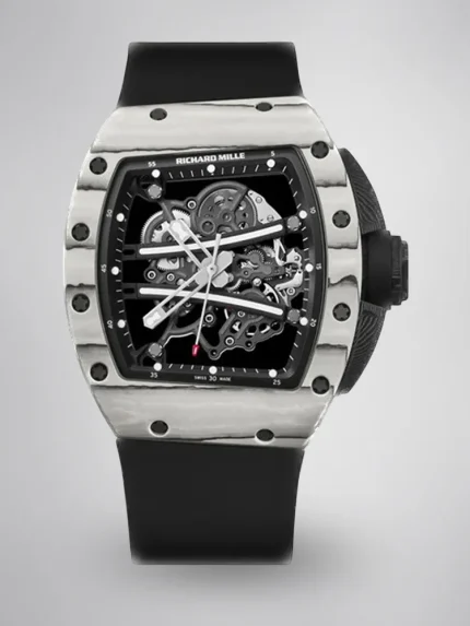 UMI RM 61-01 Yohan Blake Skeleton Dial White Forged Carbon Sports Super Clone Watch image 1