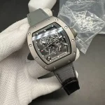 Richard Mille RM055 Bubba Watson Super Clone Titanium Skeleton Dial Gray Nylon Strap image 4