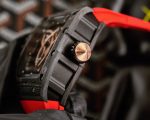 High-end Super Clone Richard Mille RM 019 NTPT Carbon Case Red Strap Tourbillon Watch Diamond Celtic Knot Skeleton Dial image 6